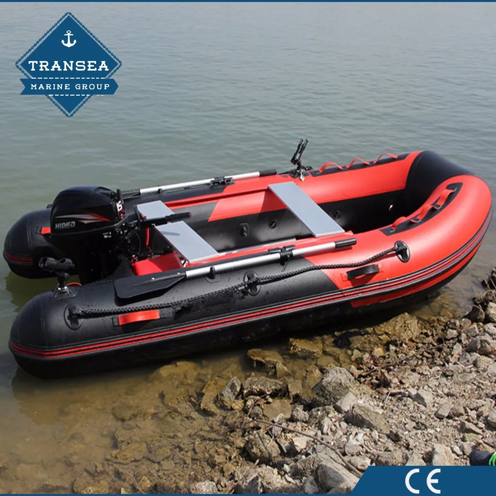 Hypalon Material 4.8m Aluminum Hull Inflatable Boat Fishing With Ce