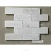 Bianco Carrara Italian white marble 3x8 bathroom wall brick pattern subway mosaic tile