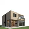 Prefabricated 3D modular house pre engineered light steel frame villa house South America