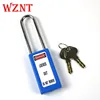 NT-S76LA 76mm electronic steel blue safety padlock,security alarm padlock with keyed alike keyed different