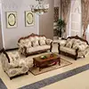 Homey Design Furniture Victoria European Sofa and Loveseat and Armchair Floral Print Fabric