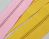 fashion zipper customized size rolls long chain zip up nylon plastic material pull smoothly made in china