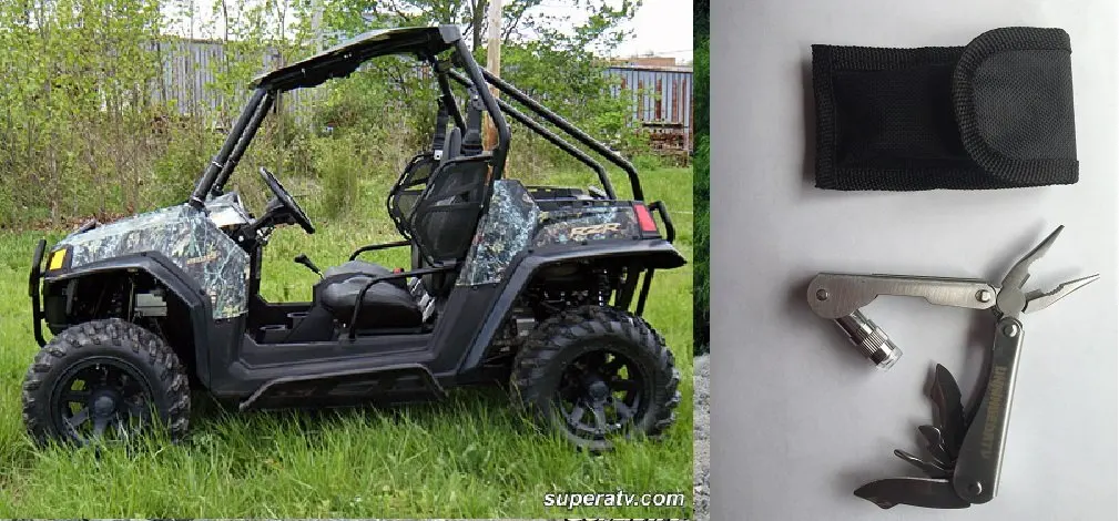 Super ATV Wrinkle Black Nerf Bars Can-Am Commander 800//1000