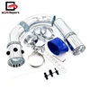 Universal 3" 76mm Air Intake Pipe/Five Stage Aluminum Alloy Intake Pipe Kit Turbocharger Direct Cold Air Filter Injection System
