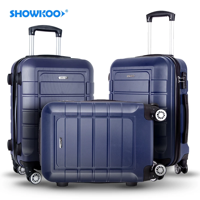 Abs Hard 360 Degree Travelling Bags Trolley Carry On Travel Suitcase Sets Hardshell Luggage Bag