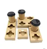 Two Coffees to go customized paper package carry tray for coffee
