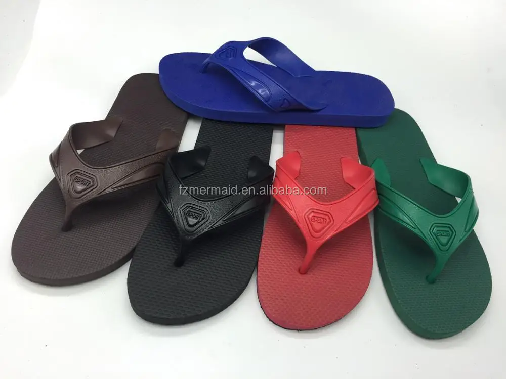 2024 Africa Market High Quality Manufacture Summer Cheap Man Footwear Mens Rubber Brand Slipper