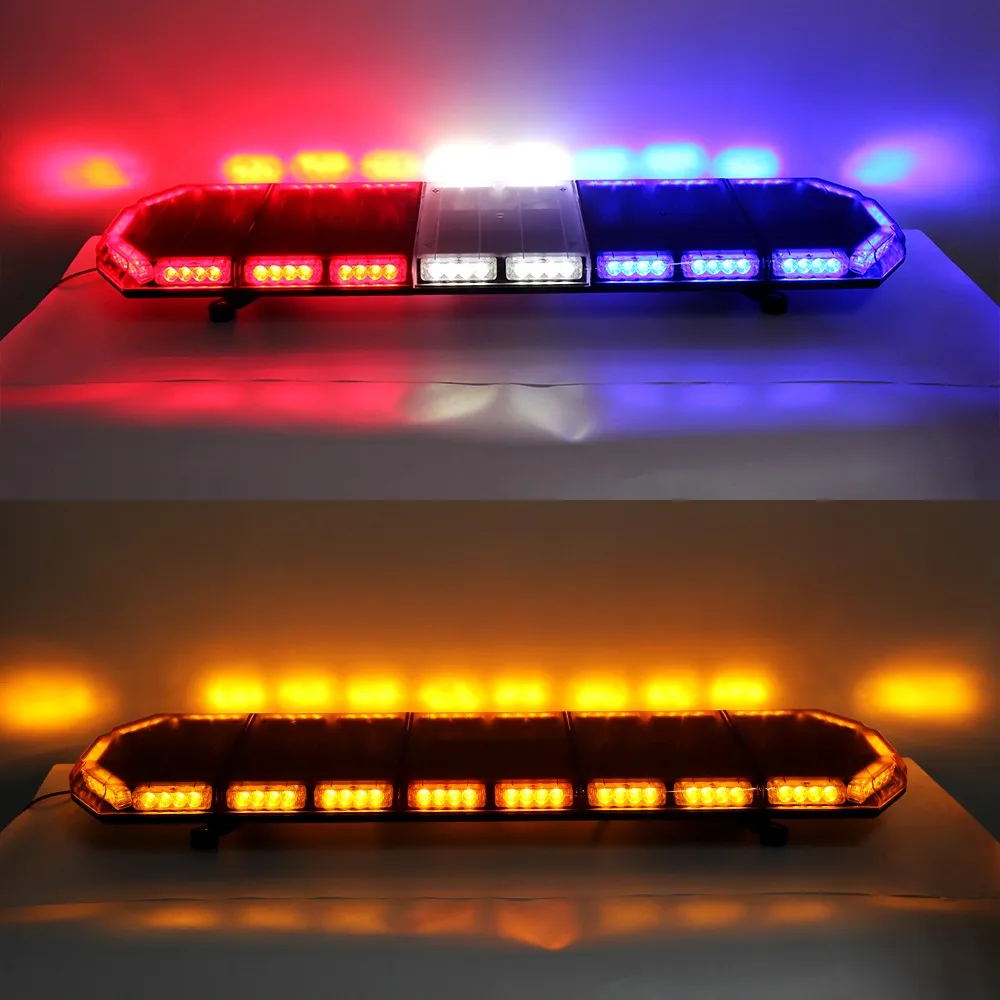 Led-8208 1.2m Amber Red Blue White Color Led Emergency Car Warning ...