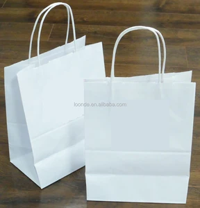 plain white gift bags