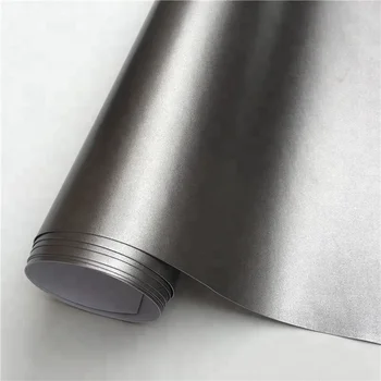 Sketch Satin Metallic Chrome Charcoal Grey Vinyl Wrap Best Glue Quality ...