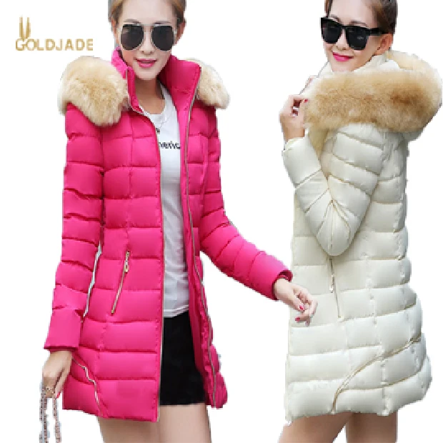 long down coat with fur hood