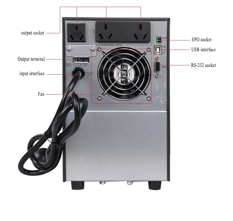 Online Interactive Tower Type Ups 3kva 2400w Gxe03k00ts1101c00 Standard