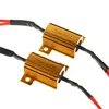 1Pair 25W Led Resistor 2Pcs Flash Rate Load Resistors LED Turn Signals Indicator Fog Runn Controllers 1.1 x 0.6x 0.6 Inch