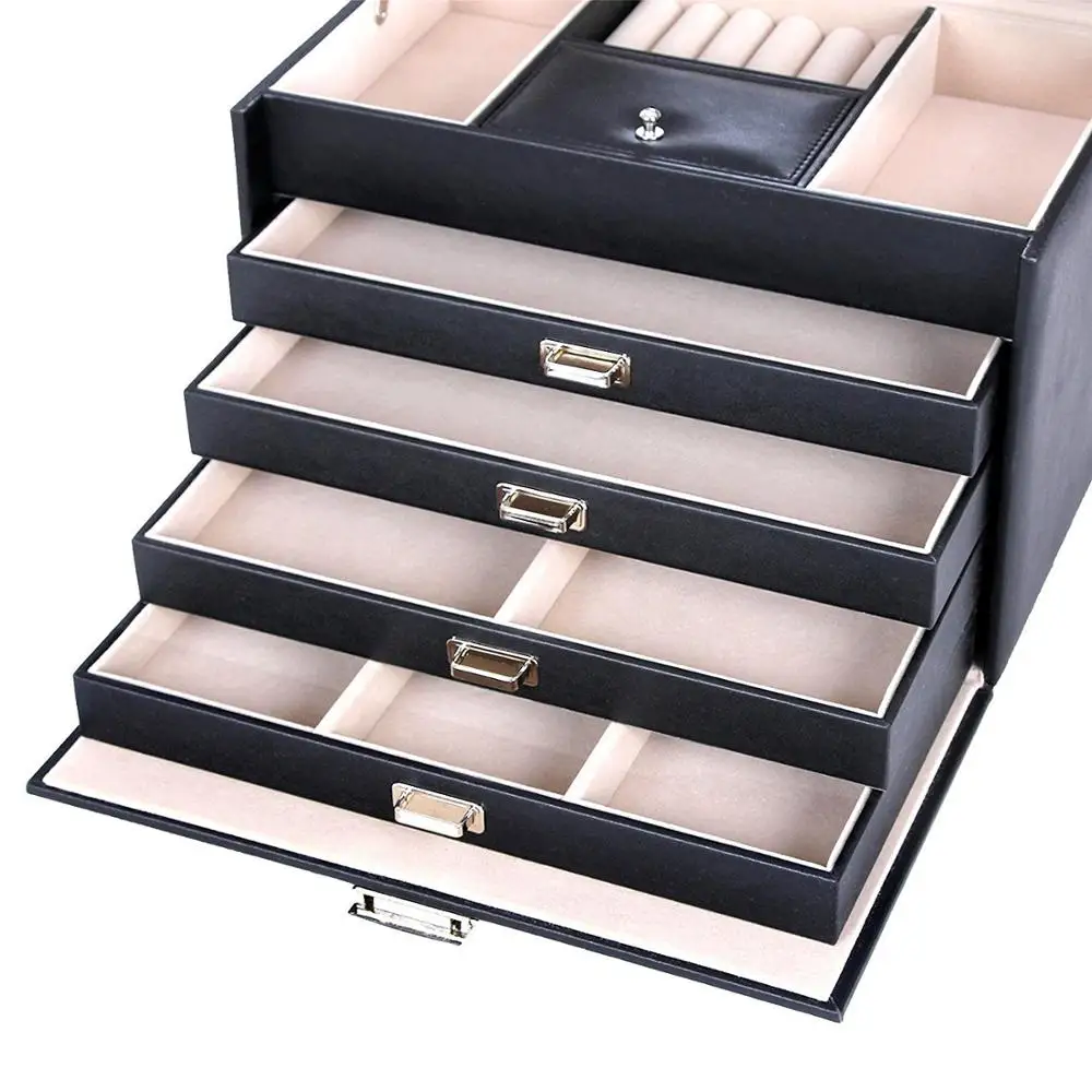 Jewelry Watch Box With Drawer Jewelry Box With Mirror Jewelry
