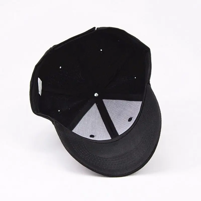 Unisex Adjustable Cotton Black Blank Baseball Cap Without Logo - Buy ...