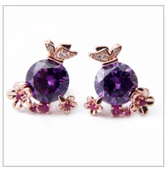 Joacii wholesale Customs Earring Jewelry sweet Heart designs women 925 Sterling Sliver Stud earrings