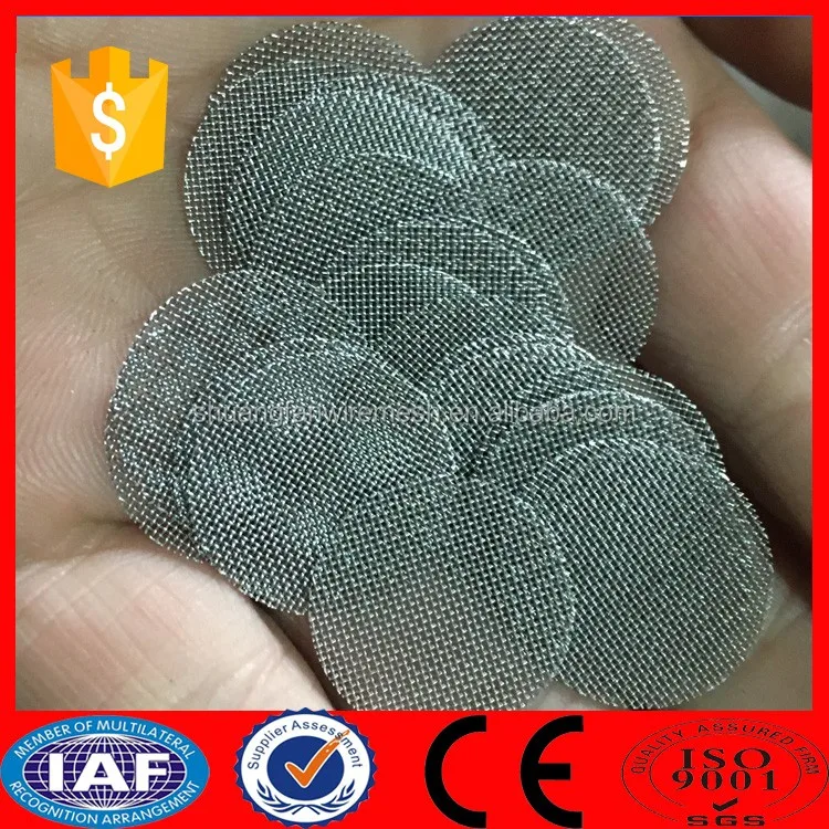 10mm Stainless Steel Pipe Screen Gauze Mesh / Titanium Screen Smoke