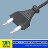 KS Korea 4.8 creative new fashion design hot sale round needle power cord with flat 2 pin plug