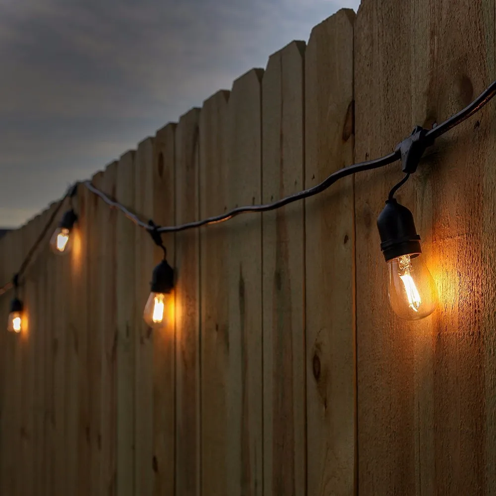 120v Indoor Weatherproof Commercial Grade String Lights Christmas Lights String Ip65 E26 E27