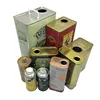 custom print olive oil tin cans 1 liter cooking oil tin containers 1 gallon oil tin can packing