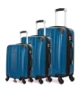 abs+PC double zipper travel trolley luggage bag suitcase