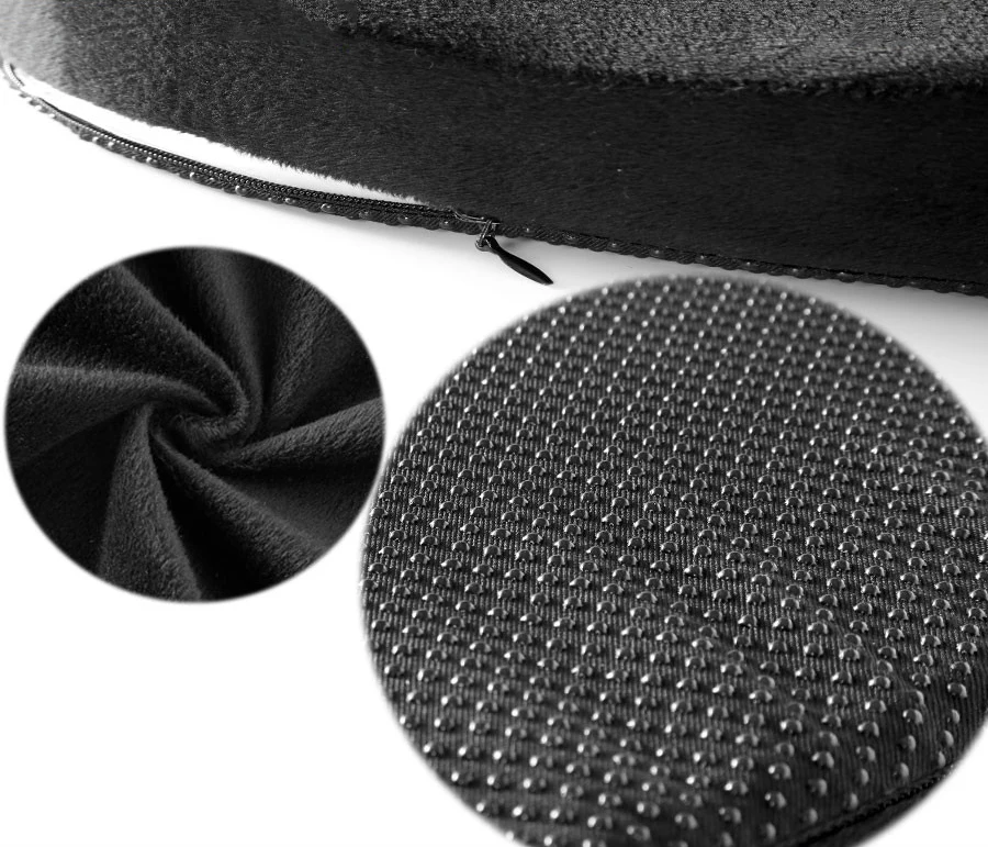 Orthopaedic Breathable Patent Health Memory Foam Butterfly Shape Seat Cushion With Zippered Washable Cover