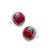 Wholesale Antique Blue Crab Needlepoint Cufflinks for Mens Shirts