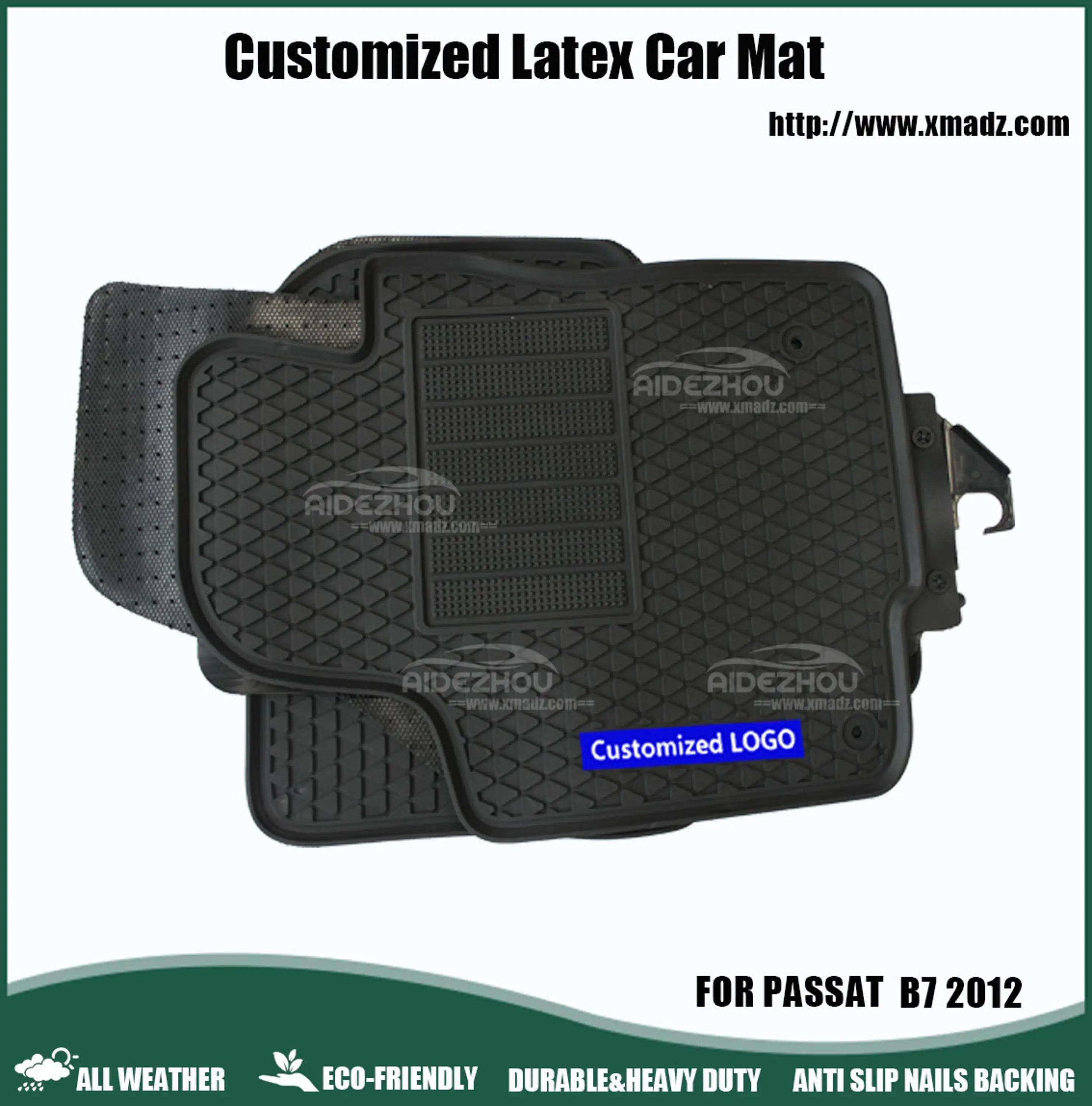 Manufacturer For Vw Passat Car Liner Floor Mat 4 5 Pc Set Black