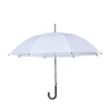 Auto open straight white shade umbrella for display