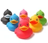 Promotion item bath duck baby small duck toy, multicolor rubber toy