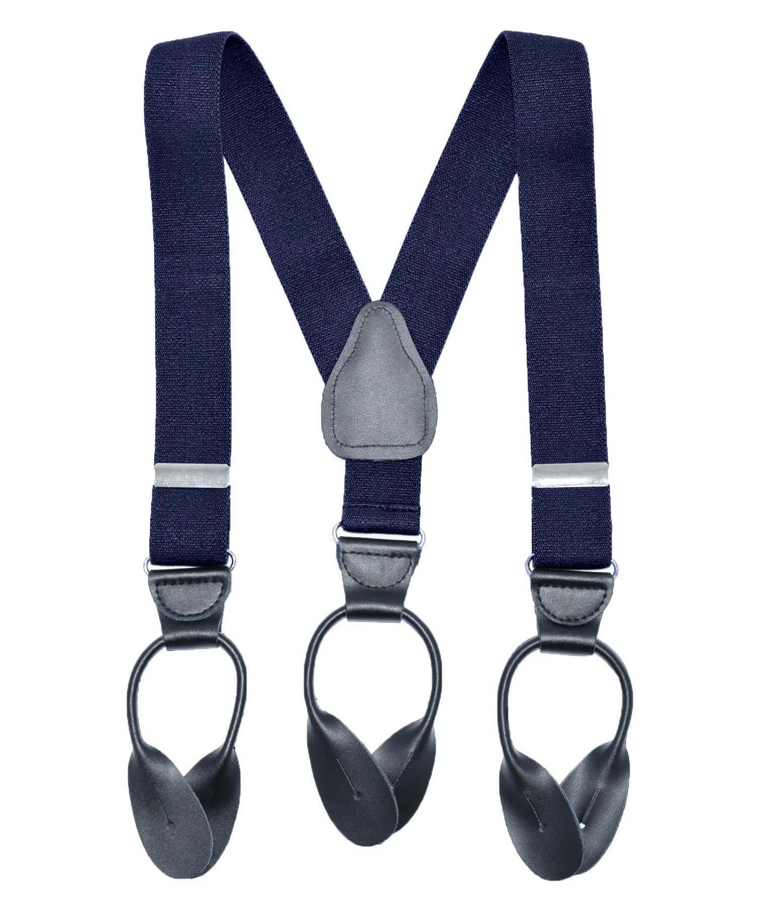 Button End Suspenders for Kids Boys Girls Toddlers and Baby MADE IN USA Elastic, Fully Adjustable With Genuine Leather Button Tabs and Crosspatch