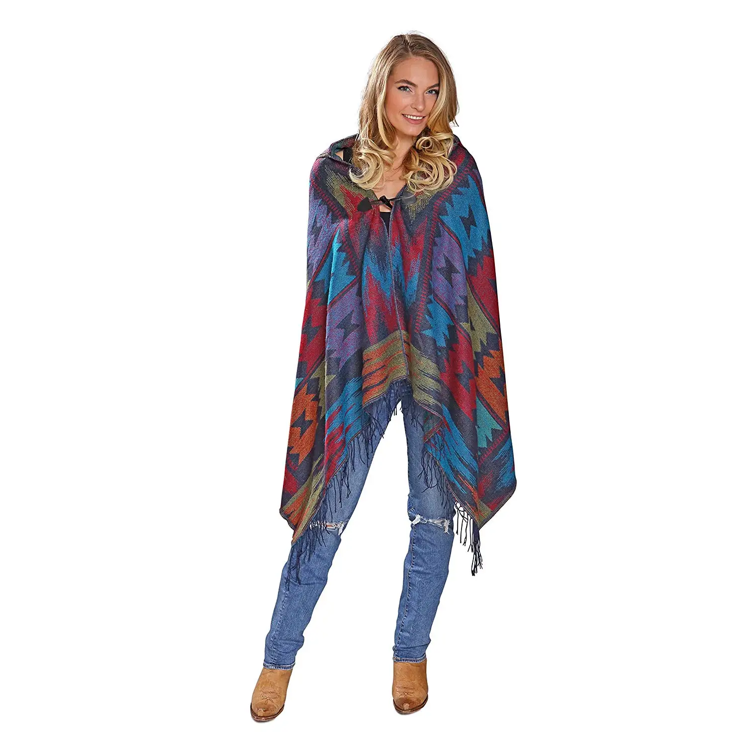 poncho hoodie women's