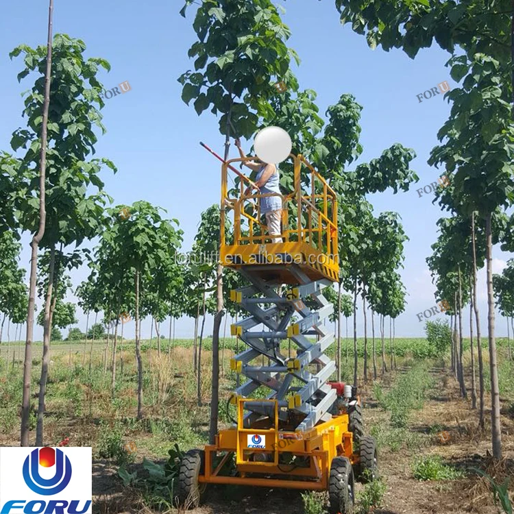 12m CE and ISO certificate mobile scissor lift,mechanical electric platform lift price Products