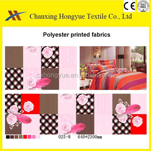 Bed Sheet Fabrics 100polyester Printed Fabrics /newest Designs For