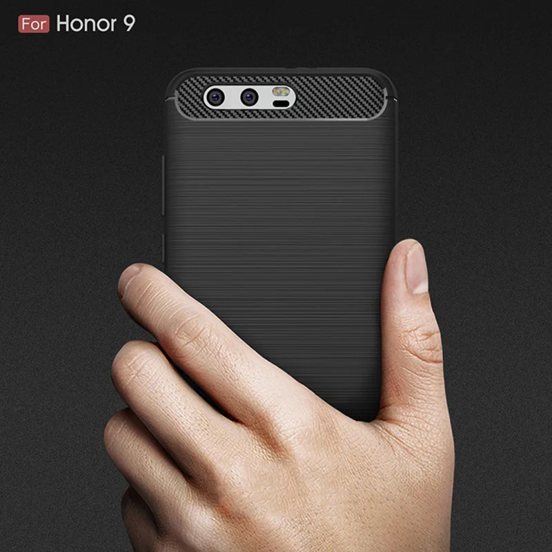 2017 New Arrival Carbon Fiber Tpu case For Huawei Honor 9 soft cover