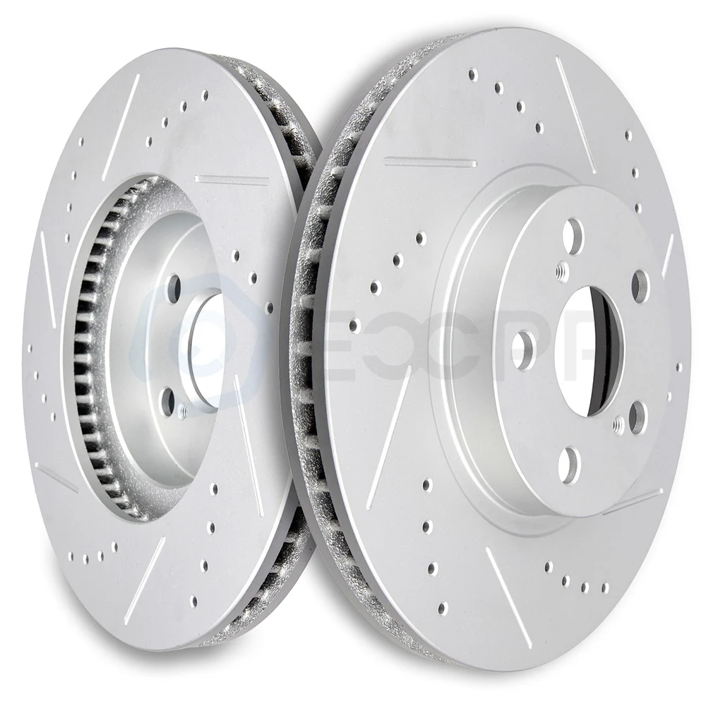 Front OE Brake Calipers And Rotors Pads For Vibe Scion TC Toyota Matrix Rav 4
