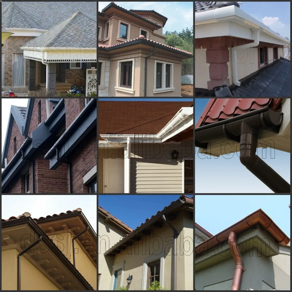 China Whole Sale 5.2 Inch Pvc Gutter System/other Plastic Building