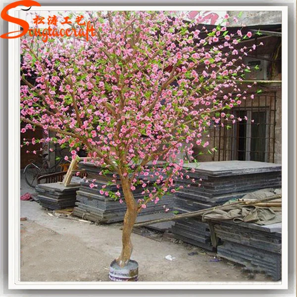 High Quality Colorful Plastic Outdoor Forest Cherry Blossom Shade Trees