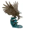 Bronze animal statue Metal Eagle sculpture for home decoration