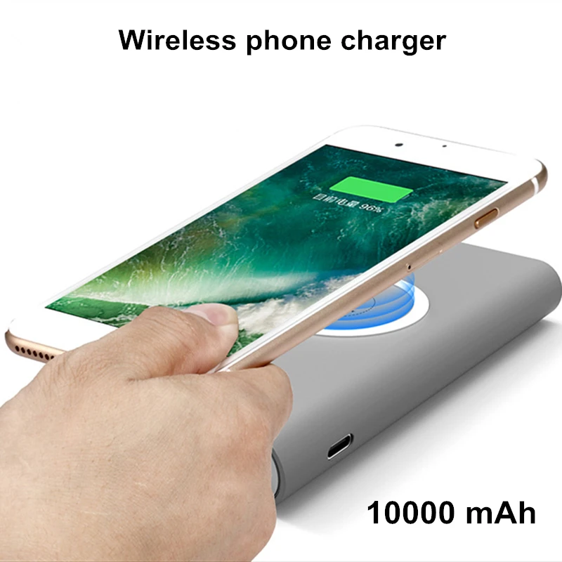 10000mAh Wireless Charger Power Bank For iPhone X 8 Plus Phone Charger Powerbank Wireless For Samsung Galaxy S8 Plus S7 S6 Edge