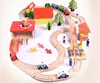 Wooden scenario Educational kids toy set Children Culture railway train