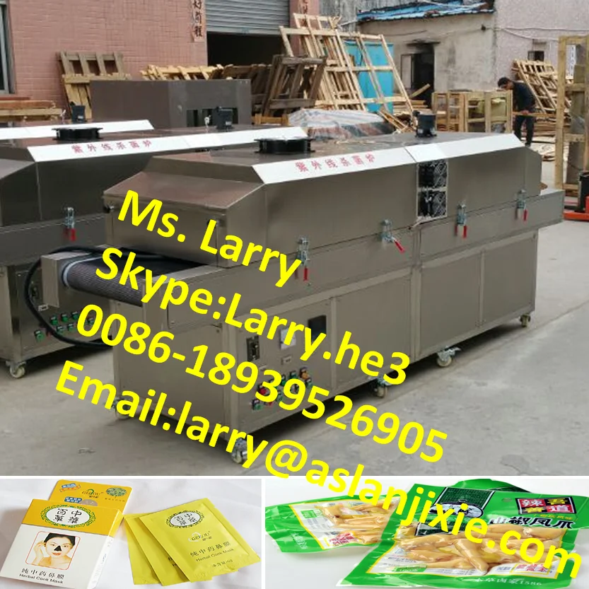 Air minum uv sterilisasi/sus uv terowongan makanan 