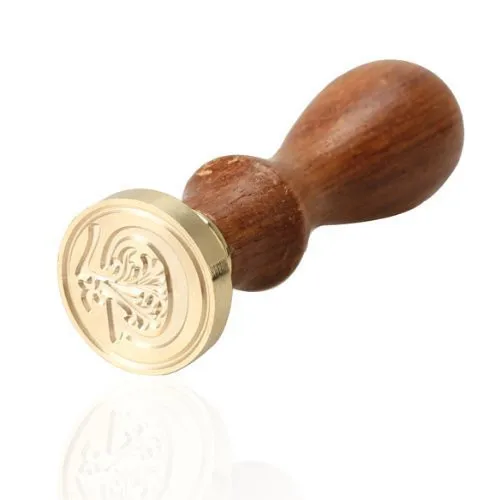 Alphabet Letter A-z Wood Classic Initial Wax Seal Stamp Vintage Wooden ...