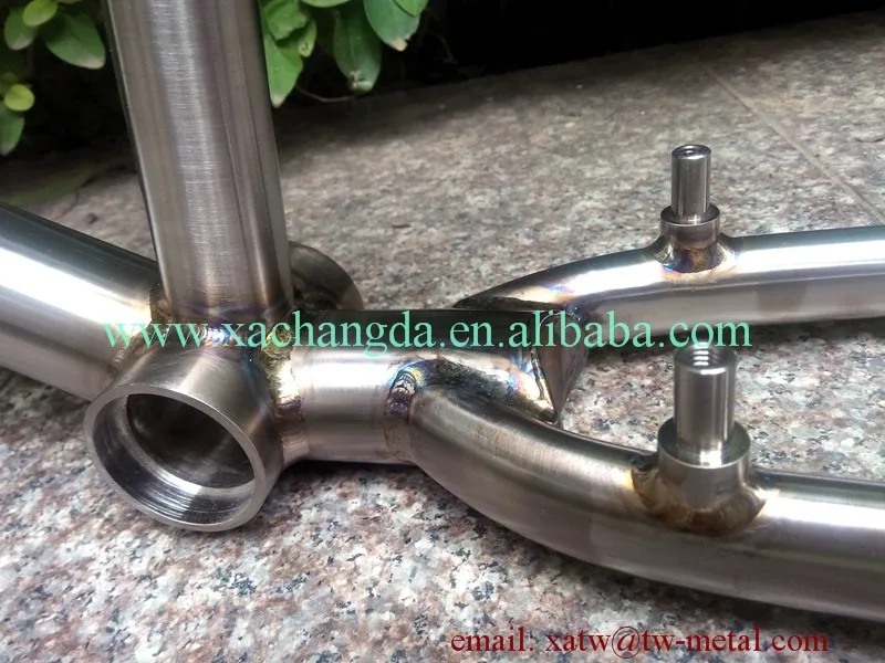 welding titanium bike frame