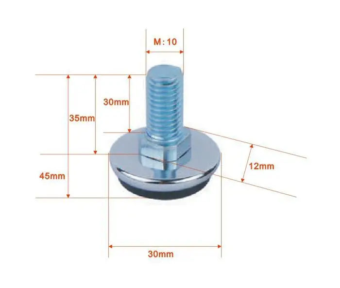 M10 Height Adjustable Furniture Leveling Feet,Table Leveling Feet Buy