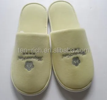 terry cloth flip flop slippers