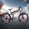 48V 12.8AH Lithium Battery E Bicycle Aluminium Alloy Frame 350W Folding Electric Bike 26 Inch