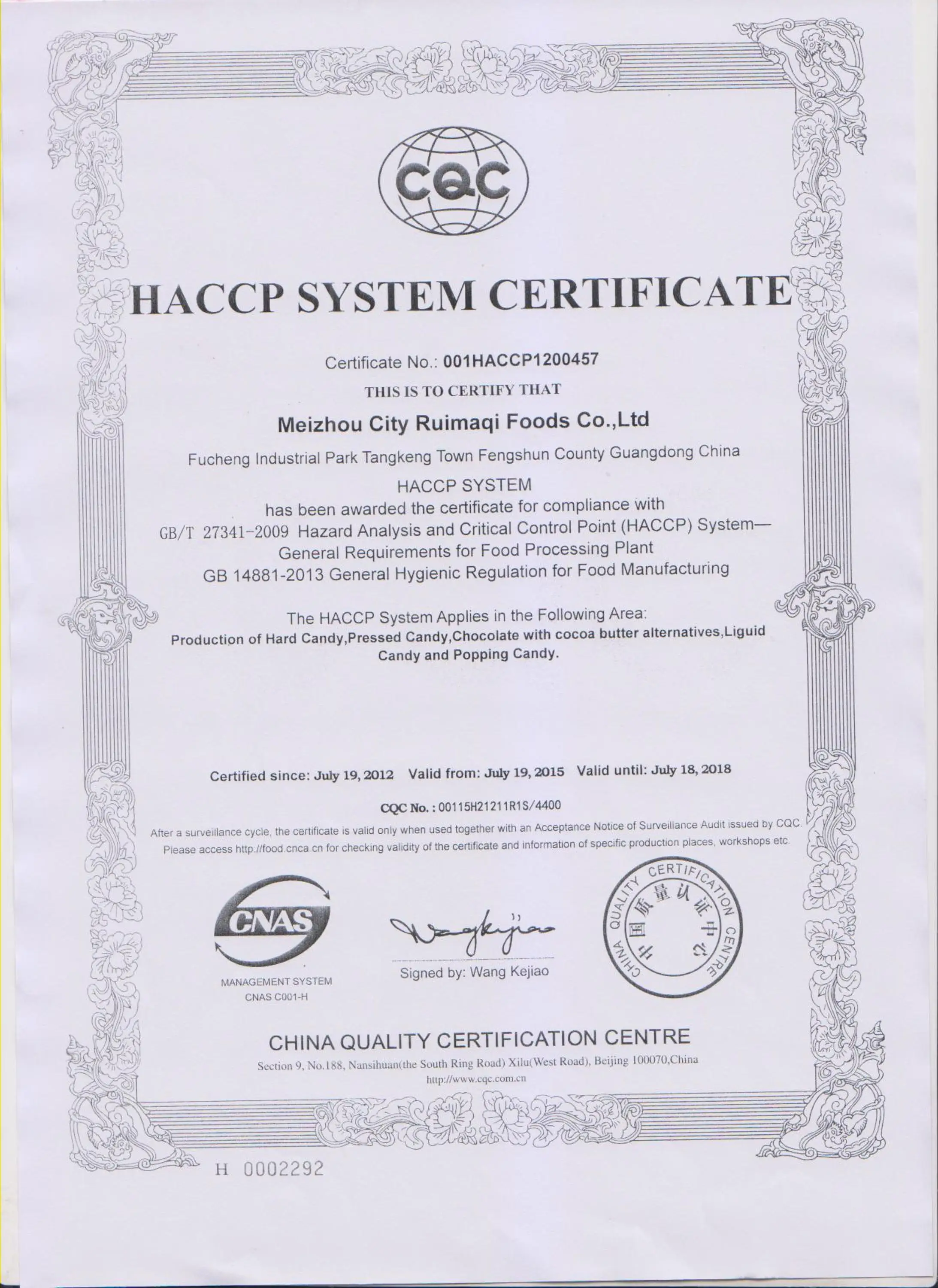 HACCP original
