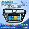 ZESTECH Factory 8 inch HD touch screen Car dvd player for Hyundai I20 Active 2014 LHD with GPS +3G+AM/FM+USB/SD + DVD+ATV