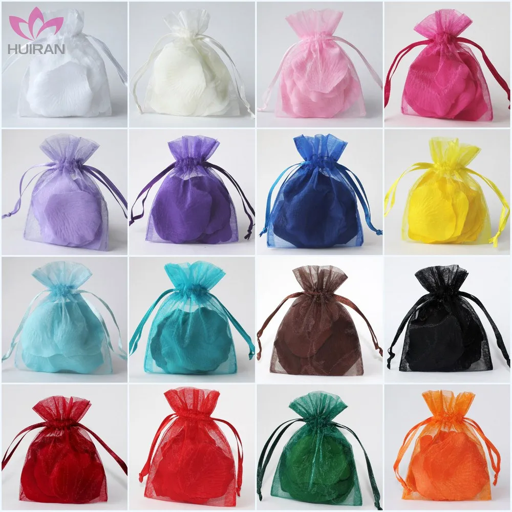 10 Sizes 23 Colors In Stock China White Large Gift Organza Bags